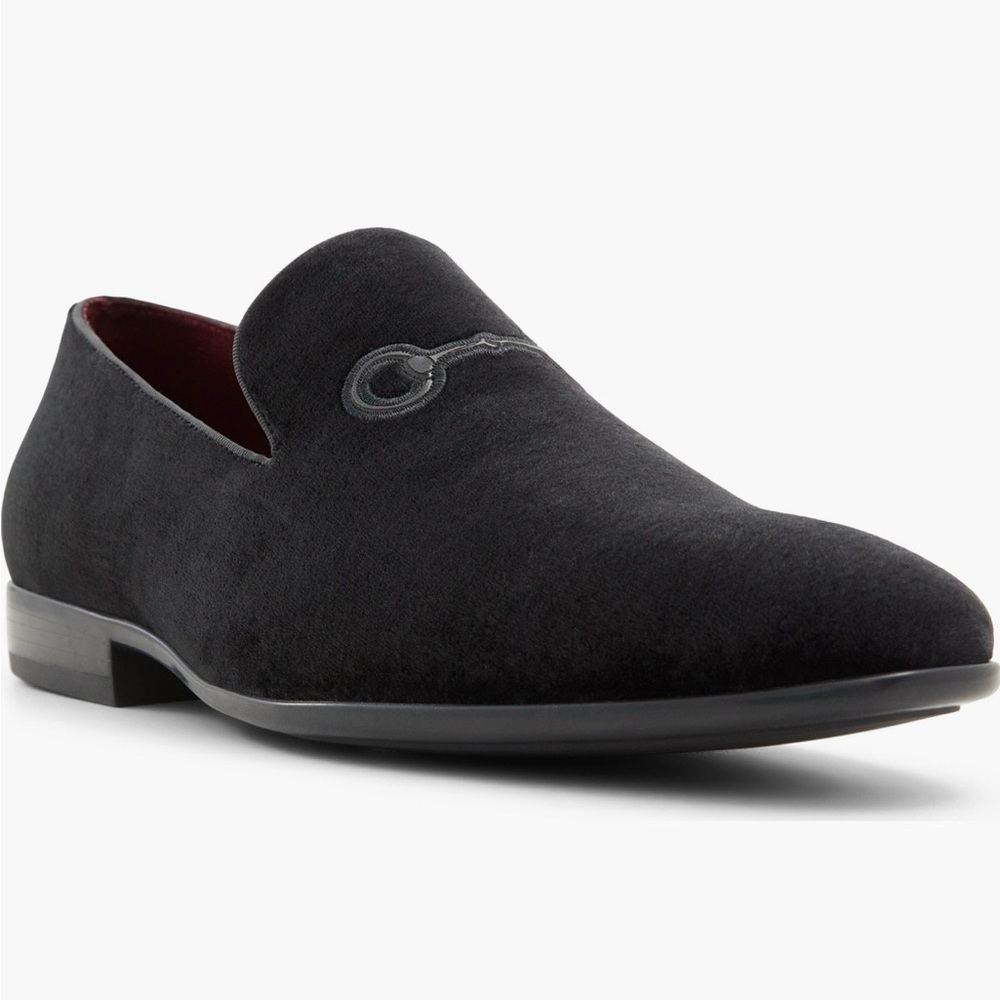 NWOT ALDO Bedford Black Velvet Horsebit Loafers Men’s Size 9